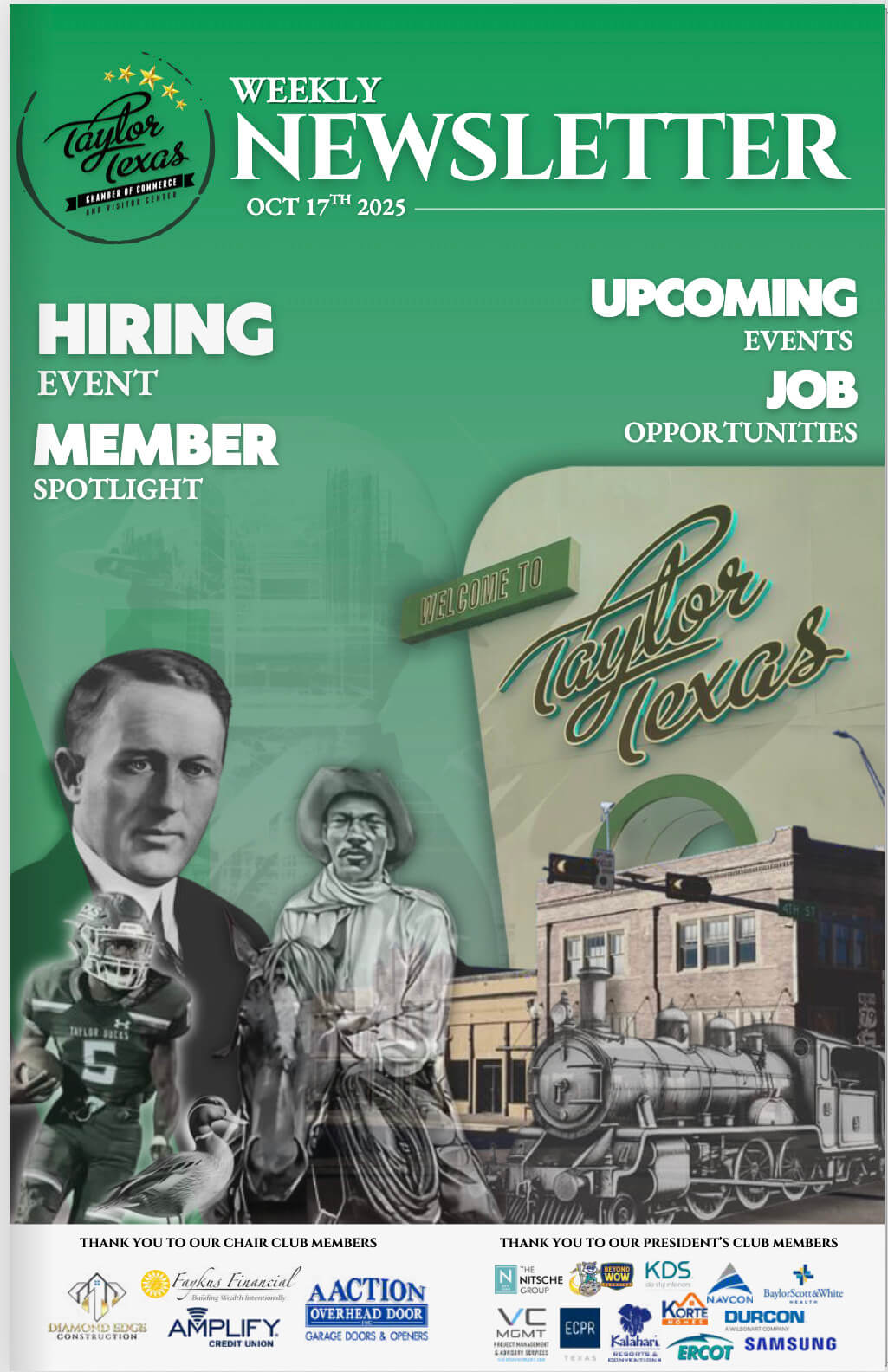 Taylor Chamber Weekly Newsletter OCT 17